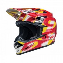 CASQUE BELL MOTO-9 MIPS MCGRATH REPLICA GLOSS RED/YELLOW/CHROME SIZE XS