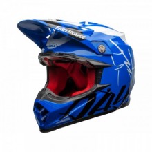 CASQUE BELL MOTO-9 FLEX FASTHOUSE DID 20 GLOSS BLUE/WHITE TAILLE XL