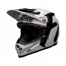 CASQUE BELL MOTO-9 FLEX FASTHOUSE NEWHALL GLOSS WHITE/BLACK TAILLE L